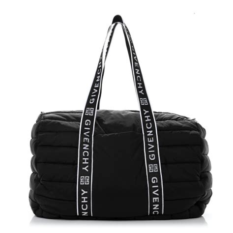 GIVENCHY Padded Nylon Logo Diaper Bag Black.